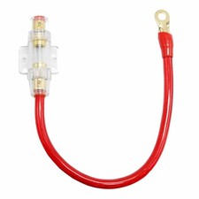 High Quality 4 ga AWG RED Power Cable OFC With AGU Inline Fuse Holder 100AMP
