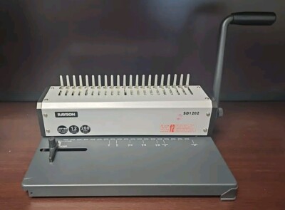 RAYSON SD1202 Comb Binding Machine 12 Sheet Punch/200 Bind Max With Bindings