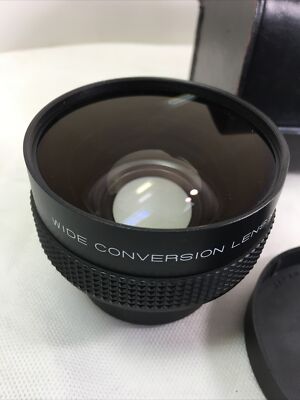 Genuine Original Wide Conversion Lens x0.6 Black Camera Lens Japan