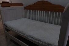 Convertible Cot Bed 3-in-1 Cot by Steens Furniture with Mattress