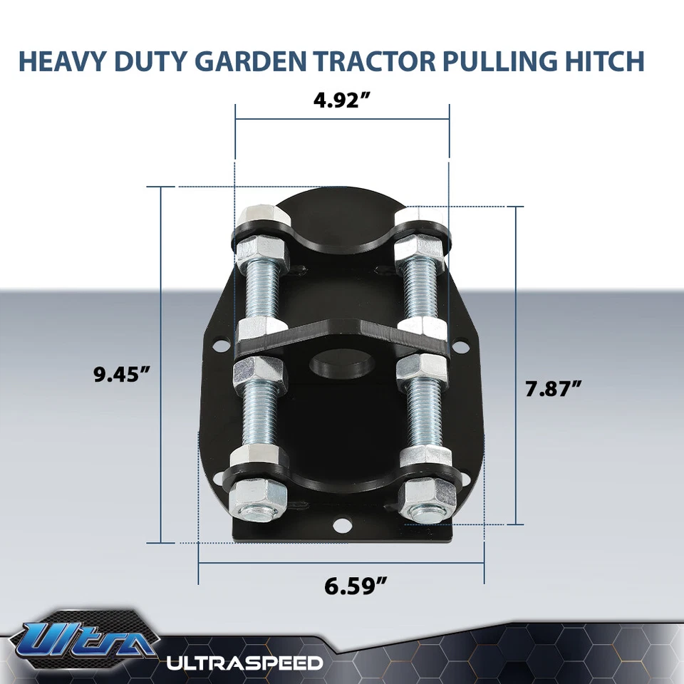 Adjustable Heavy Duty Garden Tractor Pulling Hitch Fit For Cub Cadet w/Hardware - Image 3 of 4