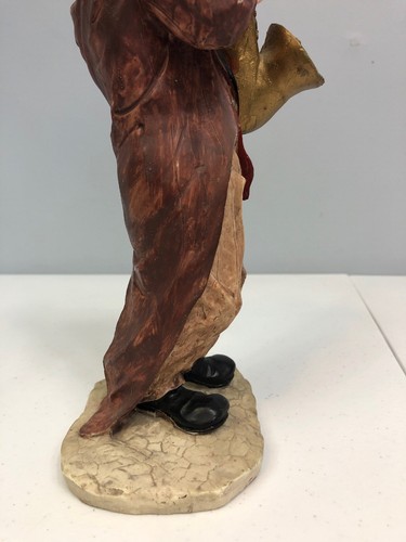 Clown Saxophone Player Man Suit Tie Coat Tails Vintage Figurine 10” - Picture 11 of 12