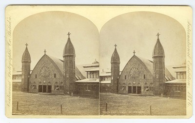 D1210~ CENTENNIAL EXPOSITION 1876 Stereoview   Agricultural Hall