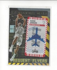 2021-22 Hoops Frequent Flyers Winter Holo #8 Kawhi Leonard Clippers