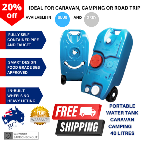 Portable Water Tank Caravan Camping Camper Trailer 4x4 RV Tanks