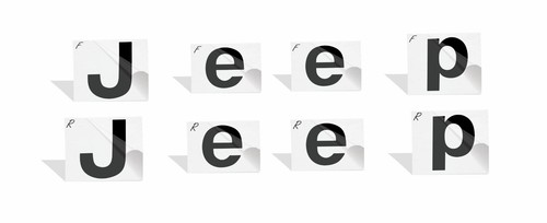 Jeep Front and Rear Emblem Overlay Decals for JEEP CHEROKEE - Picture 38 of 91
