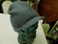 Youth BULA Beanie Hat w/ Visor and Ear Covers Has a "B" Embroidered on One Side