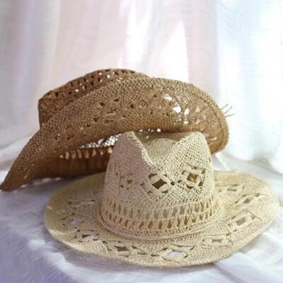 4614 Cowboy Hat,cowgirl Hat,cowboy Hats For Women/mens/straw Wide 71PZXZ3a06L.  main image 2