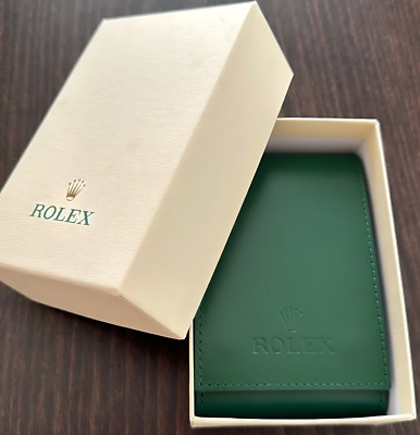 Rolex Case Verdant Leather Watch Travel Pouch Case Full Box- AD VIP GIFT-Ship US