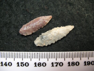Jungsteinzeit Steinwerkzeug Pfeilspitze Predynastic Ägyptisch Wellenschliff Spitze 5000BC E15