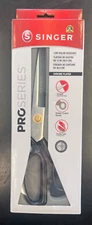 New SINGER PRO SERIES  12''IN. TAILOR SCISSORS Chrome Plated Metal Rubber Coated