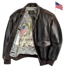 A-2 Antique Lamb Leather Aviator Jacket COCKPIT USA Ex Avirex MADE IN USA