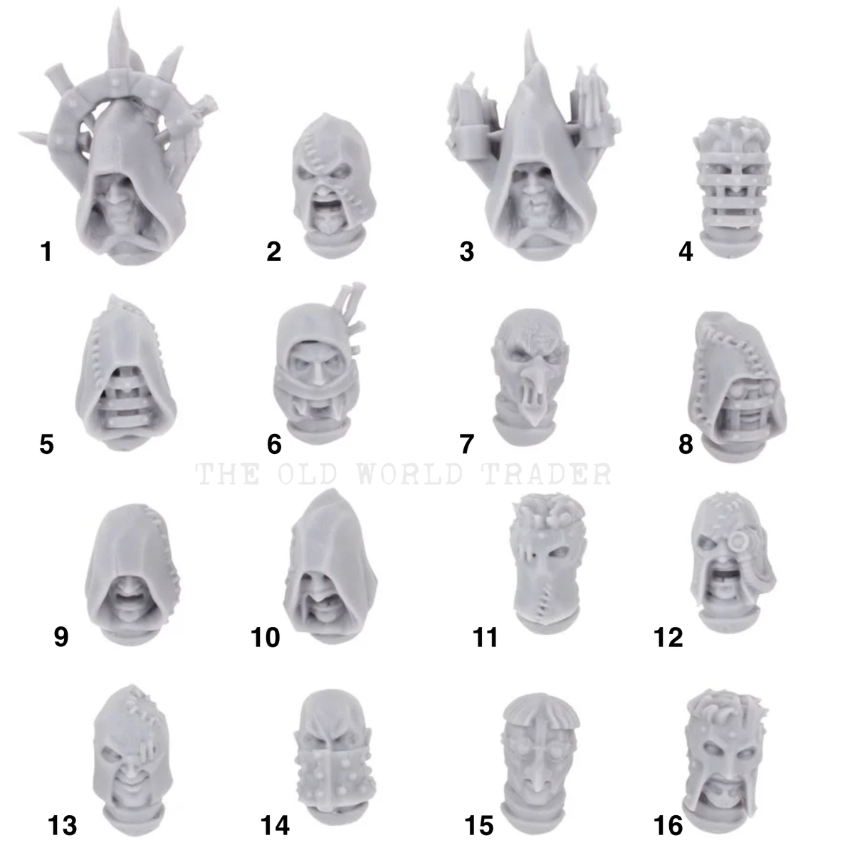 Necromunda Cawdor Head Upgrade Forge World Bretonnia Chaos