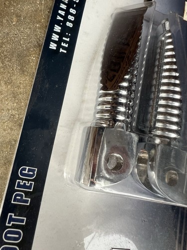 Front Foot Pegs Chrome Aluminium Kawasaki ZX-10R 11 And Up - Picture 3 of 5