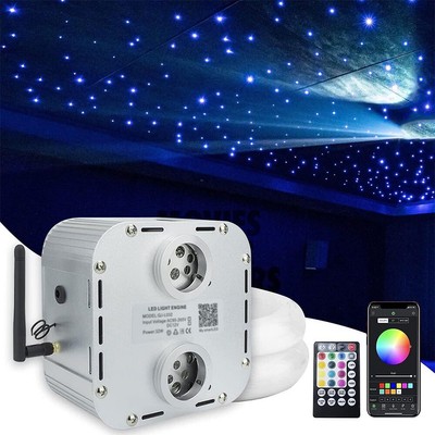 2200pcs Twinkle Starlight Headliner Kits RGBW Sound Activated APP/Remote Control