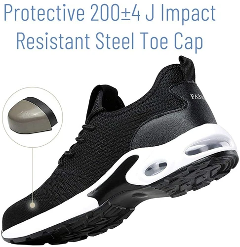 Arbeitsschuhe Herren Damen Stahlkappe Sicherheitsschuhe Mit Sneaker Sportliche - Bild 8 von 15