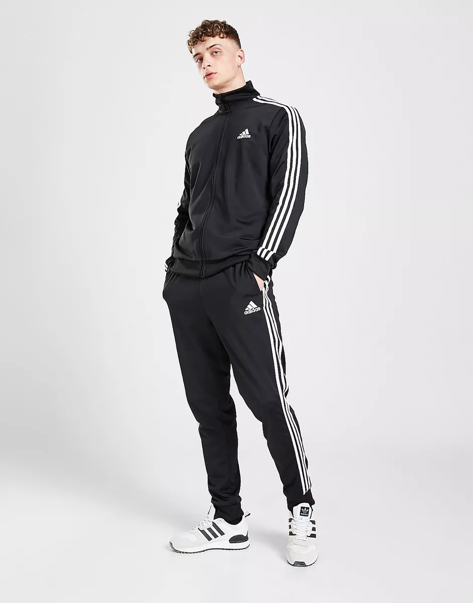 Adidas mens black tracksuit bottoms new arrivals
