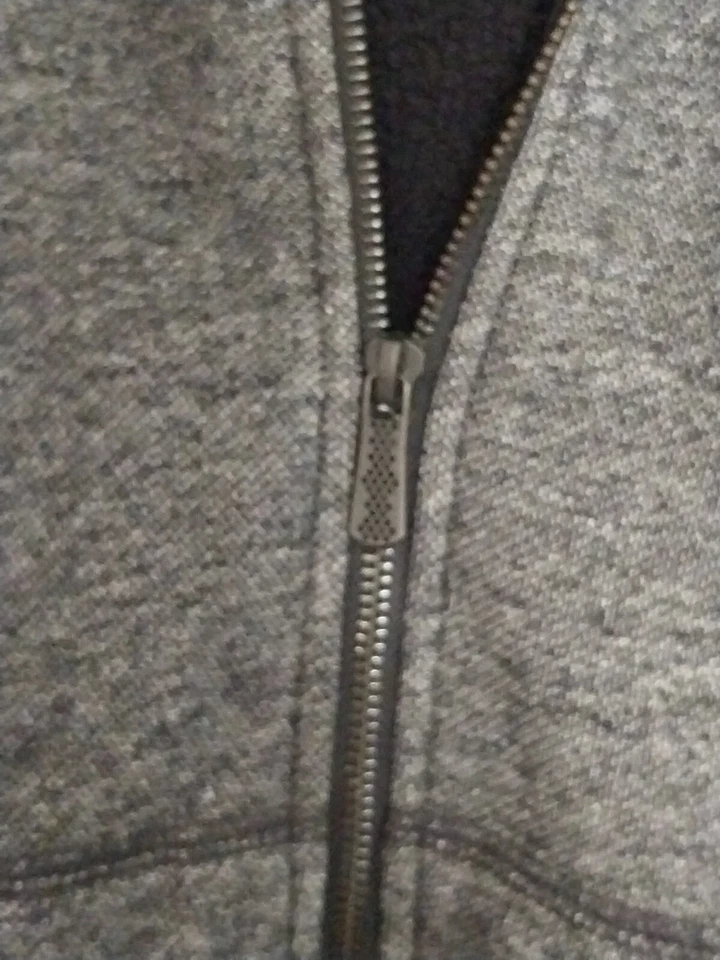 Sudadera con capucha forrada de piel gris Apt 9 XL nueva con etiquetas Foto 3 de 4