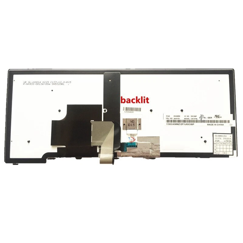 New for IBM T440 T440P T431 E431 L440 T450 Keyboard Backlit 04X0 German Tastatur - Image 2 of 2