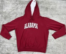 Alabama Crimson Tide Sweatshirt Mens Large Red Hoodie Stadium Athletics