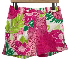 Vintage Lilly Pulitzer Girl 14 Hook and Bar Closure Shorts Ports of Caw READ
