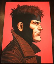 Mike Mitchell Mondo Marvel Gambit Print  12X16   Artist Proof