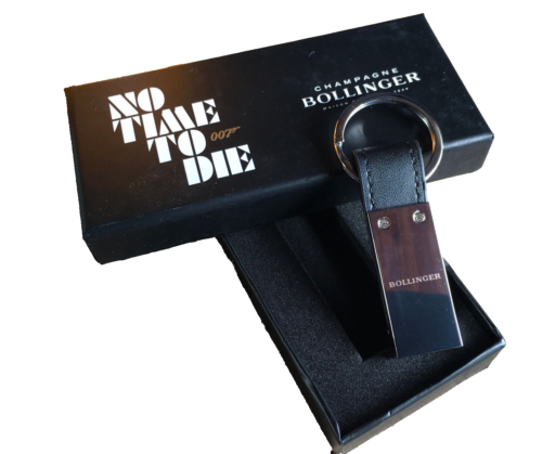 BOLLINGER CHAMPAGNE JAMES BOND 007 NO TIME TO DIE  KEYRING COLLECTORS ITEM RARE  - Picture 1 of 7