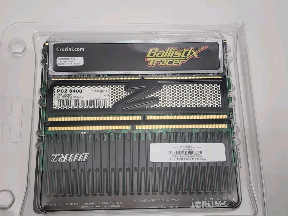 NEW PATRIOT MEMORY 4GB DDR2 PVS24G7200LLK  GAMER RAM KIT...DBIN - Image 3 of 4