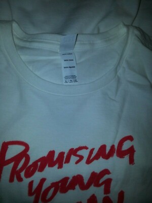 Tee-shirt Femme Cinéma - Modèle Prometteuse Film - Taille XL, Couleur Blanche