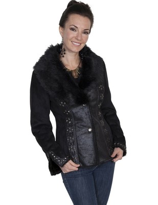 faux fur western jacket