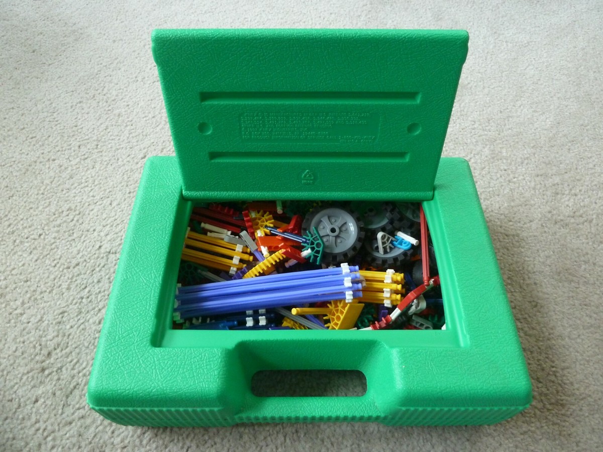 K'NEX Plastic Storage Container Box Carrying Case Bundle Knex Pieces HUGE  LOT