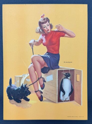 What's Cooking, Vintage 1944 Gil Elvgren 7x5 Retro Pin-Up Print, Calendar Sample - Picture 2 of 5