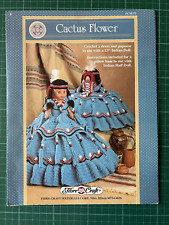 Cactus Flower Red Indian Dress Crochet Pattern 13" Doll Fibre Craft FCM375