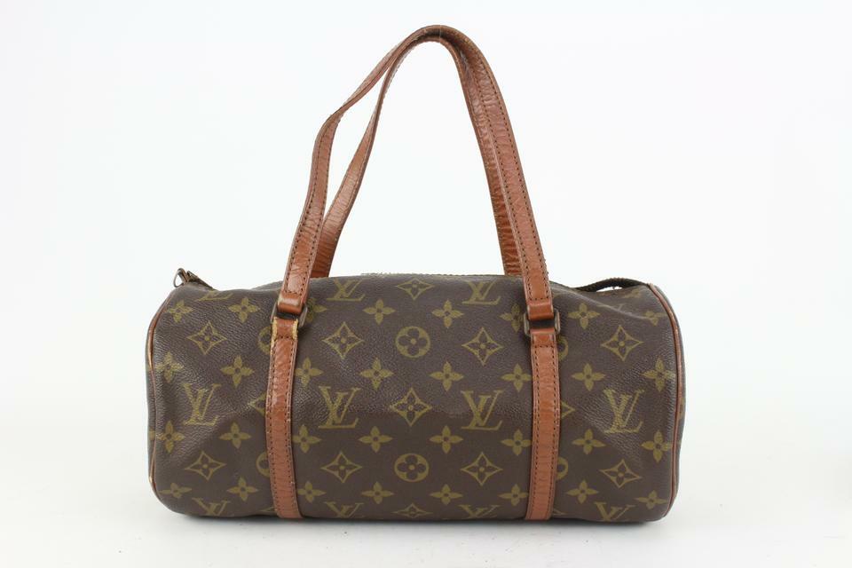 Louis Vuitton Papillon 27 Cylinder Tube shaped Barrel Bag Purse Handbag in  Monogram Canvas Vintage classic Bag Made in the USA