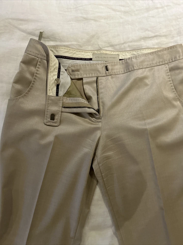 Stella McCartney Sateen Flare Dress Trousers, Size 44 - Image 2 of 2