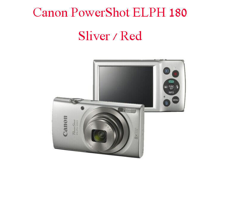 Canon PowerShot ELPH 180 20MP / IXUS175 Digital Camera - Fast