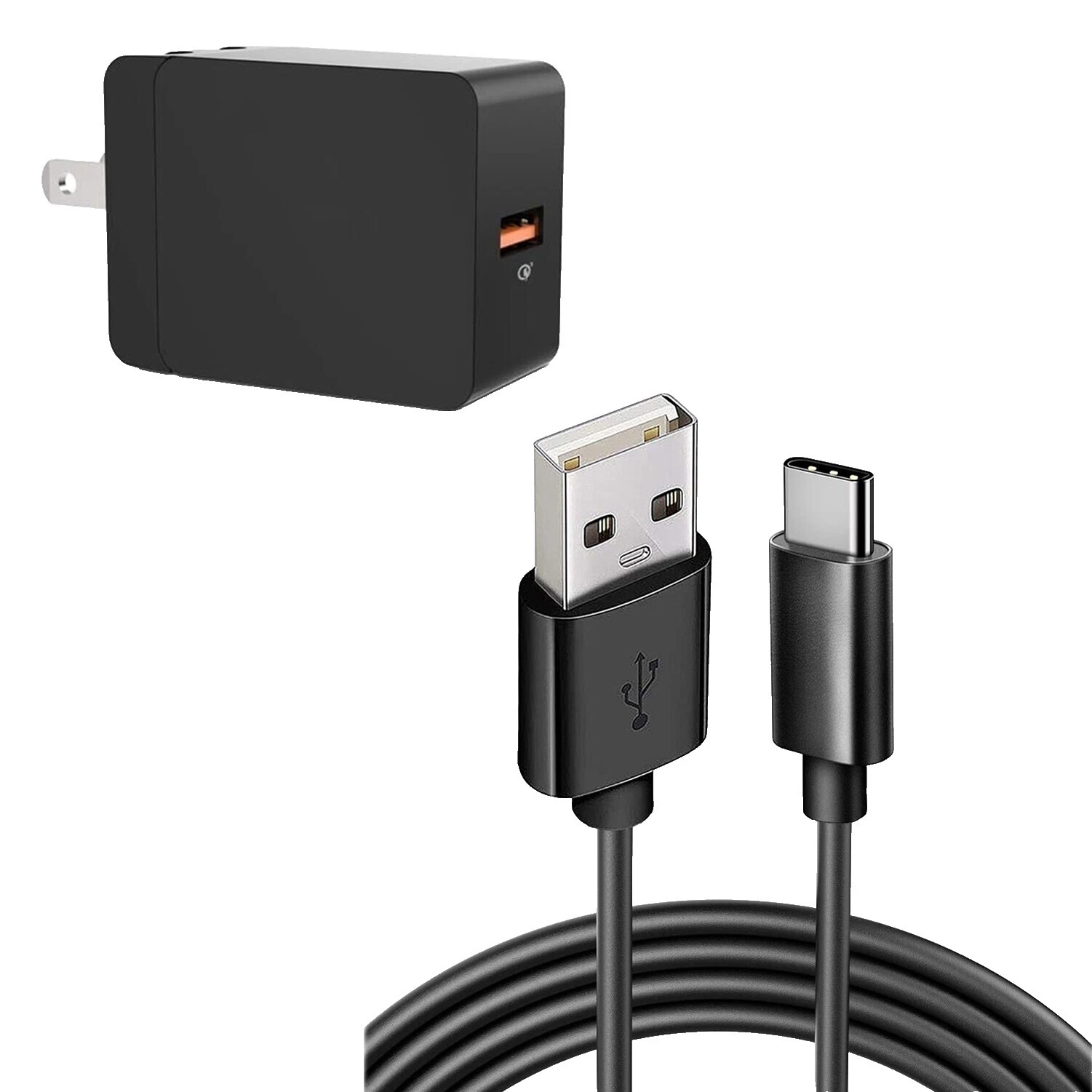 USB-C Black Cell Phone Wall Chargers