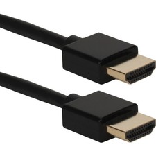 HDMI Cable QVS HDT-3F High Speed HDMI UltraHD 4K Cable with Ethernet - Black