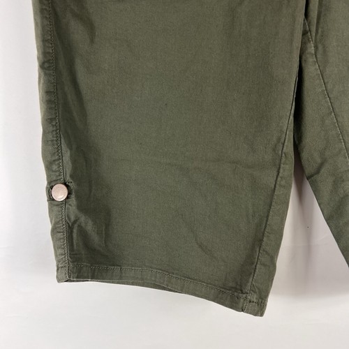Westport Shorts Women's Size 6 Bermuda Mid Rise Green Chino Khaki Stretch Twill - Picture 5 of 13
