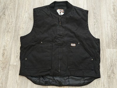Big Smith Workwear Weste Heavy USA schwarz XXL strapazierfähig Körperwärmer 90er Y2K 