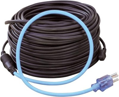 120Ft Roof & Gutter Deicing Kit, 600W, 2Ft 18/3 SJTW Power Cord W/Power Indicato