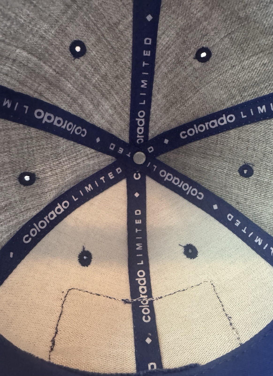 Colorado Limited Snapback Hat Patch Gray Blue Cap… - image 9
