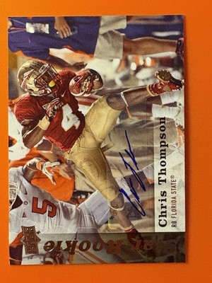 2013 Upper Deck Chris Thompson RC Auto #93 Washington Redskins   