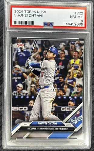 2024 Topps Now - Shohei Ohtani #722 /653737 PSA 8