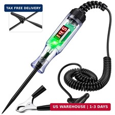 Heavy Duty Automotive Test Light Circuit Tester, 3-48V Digital Voltage Tester wi