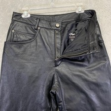 Vintage Maxima Wilsons Leather Pants Womens Size 12 Black Bootcut High Waist