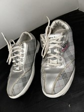 Dexter Women  s Size 7.5 M Synthetic Bowling Shoes Ana B4257-5 Silver Plaid Lace