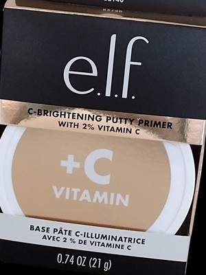 e.l.f C-BRIGHTENING PUTTY PRIMER 2% Vitamin C Skincare 82140 UNIVERSAL SHEER