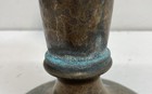 Vintage Hammered Brass Tone Metal Trumpet Vase Arts & Crafts Style 13 Inch — photo 6