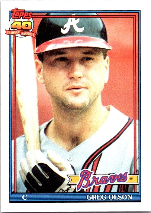 1991 Topps #673 Greg Olson